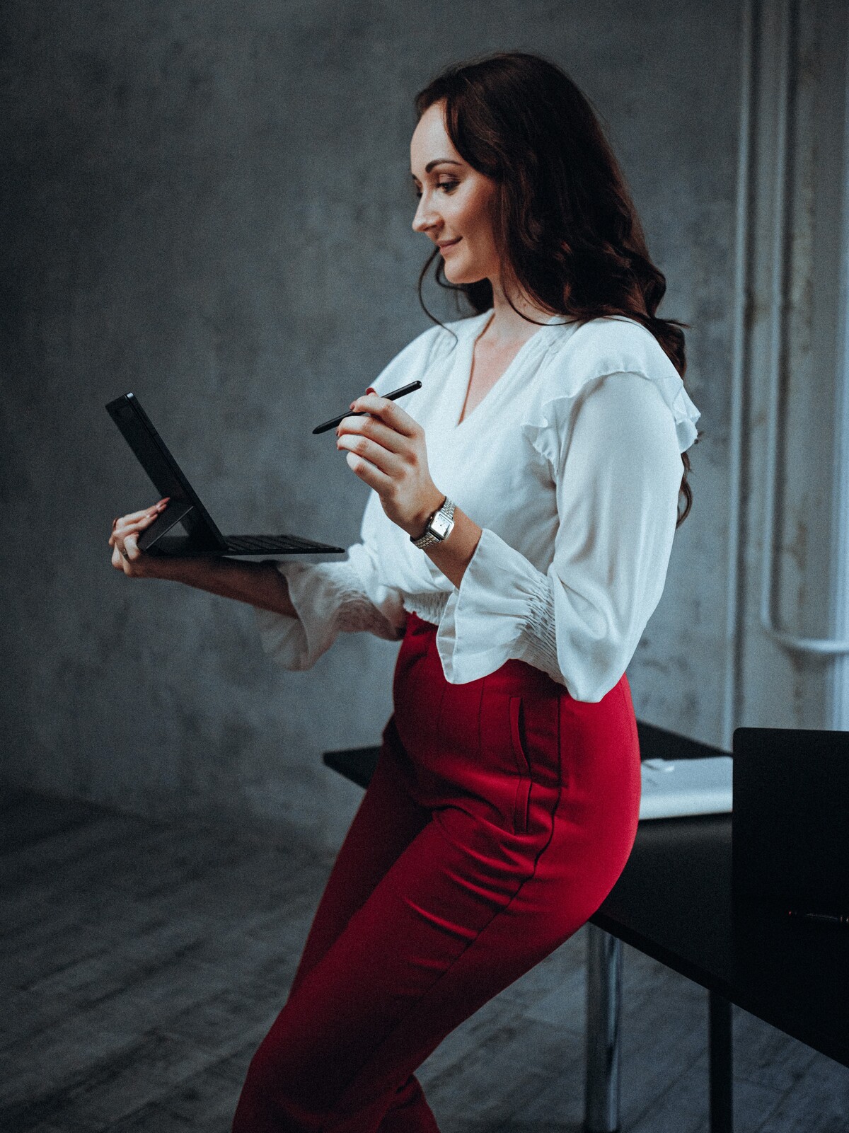 Bride and Groom with the wedding planner